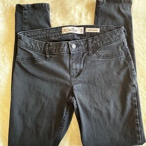 Hollister Women's Low Rise Super Skinny Black Jeans Size 3S